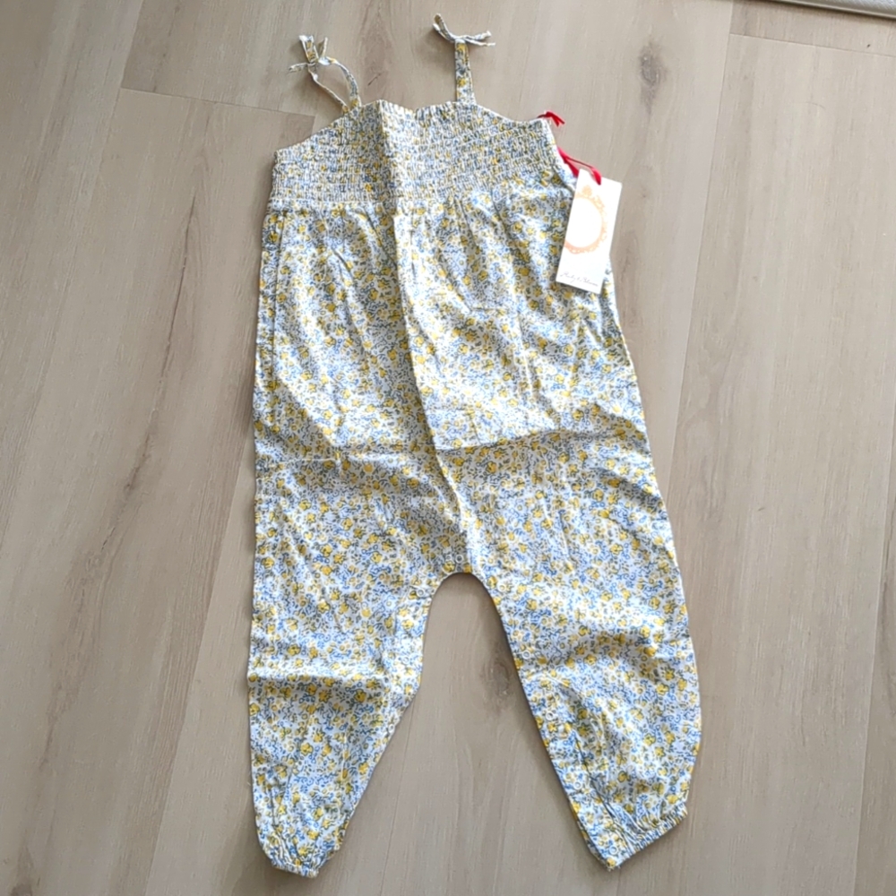 NWT Nordstrom Daisy Floral Smocked Jumper 24M